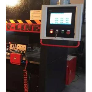 Touch Screen CNC Sheet Metal Grooving Machine With Pneumatic Clamp For SS Slot