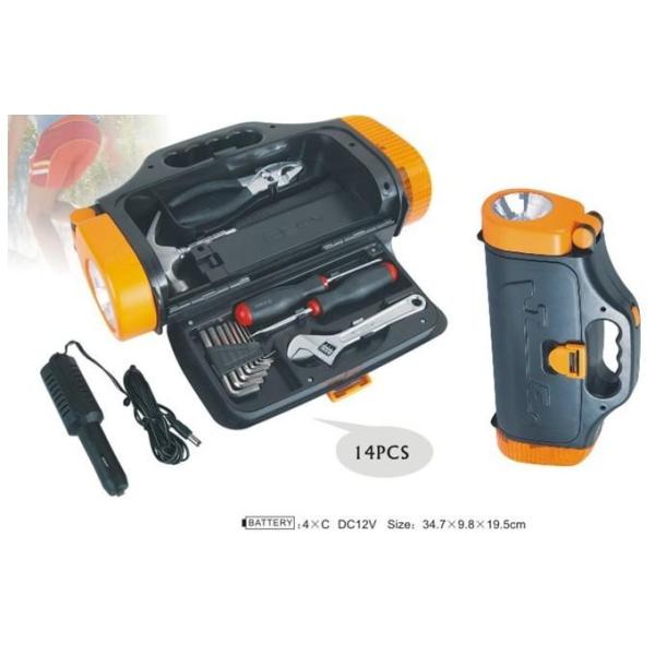 Quality 14 pcs tool set ,with slip joint pliers ,hex key ,screwdriver,wrench,hammer wholesale