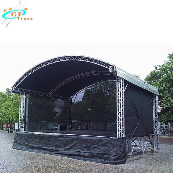 Quality Heavy Duty 520*760mm Lighting Aluminum Roof Truss System Curved wholesale