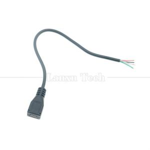 OEM Data Charging Micro b 5 PIN USB Male Female to Open 2 4 Cores Bare Wires