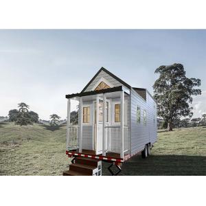 Modern Modular Wpc Board Prefabricated Tiny House On Wheel With Light Steel
