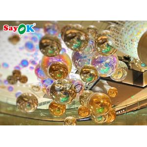 Gold And Silver 2.5m Waterproof Inflatable Mirror Ball For Party