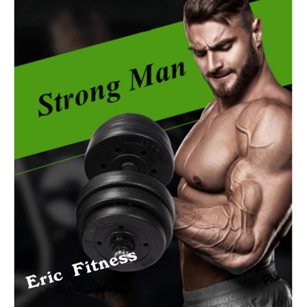 china manufacture factory black cement dumbbell set for sales