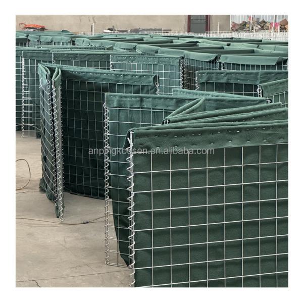Quality Earthy Welded Gabion Defensive Barriers Rock Cages Container with 4mm Wire Gauge wholesale