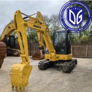 Hydraulic Komatsu PC55 Excavator 4D88E-6 Engine Model And Durable Construction