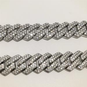 Miami Moissanite Cuban Chain Luxury Rapper Vvs Moissanite Cuban Link Bracelet