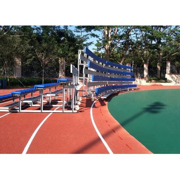 Moveable Aluminum Grandstands Sports Metal Structure Bleachers Single / Double