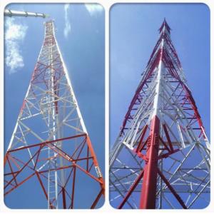 Customizable 3 Leg Lattice Telecommunication Tower For High Altitude Signal