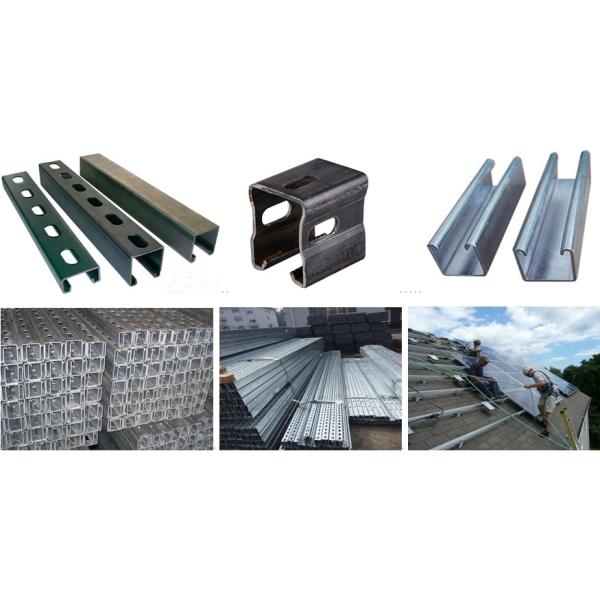 PLC Control System Solar Strut Roll Forming Machine