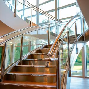 China High-Tensile Strength Stainless Steel Handrails for Skyscrapers on sale