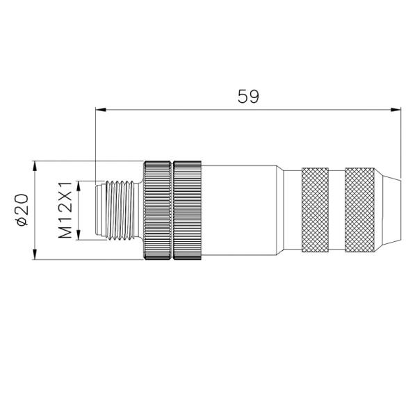 Metal Electric Plug M12 Waterproof Circular Connector 4 Pin 2 Pin 3 Pin 5 Pin 6 Pin IP67