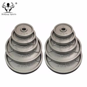 Power Training Cast Iron Weight lifting Weight Plates with 3 Flanges