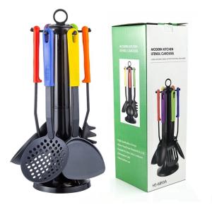 Sustainable Nylon Cooking Utensils Set for Nonstick Home Kitchen Cookware in Any