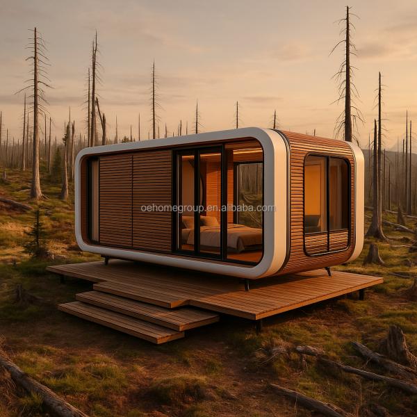 Spain Hotel Space Capsule House 5 Star Steel Buildings Space Capsule Container Houses Commercial House Space Capsule