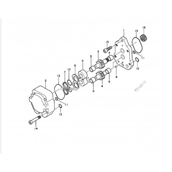 Excavator EX100-1 Hydraulic Pumping Unit HPV091 4206916