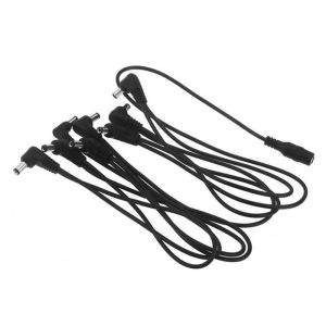 8 Way Daisy Chain AC DC Power Cable Right Angle For Guitar Effects Pedals