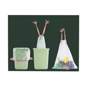 W 400 x L 450 mm Auto-closing Draw-string Can Liners Garbage Bags Easy-closing