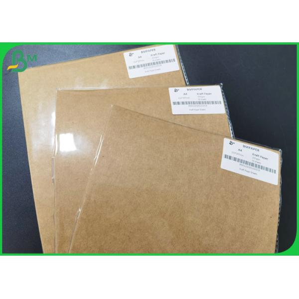 Virgin 135g 300g Thick Uncoated Brown Craft Cardboard Sheet For Packing Box