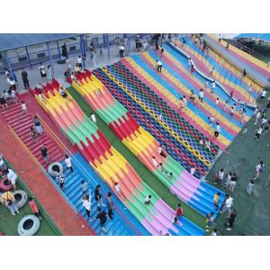 Playground Outdoor Rides Rainbow Slides For Kids' Playground