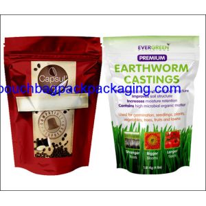 Stand up pouch, zip lock, gold printing doypack with zipper for candy 25.6OZ, 1