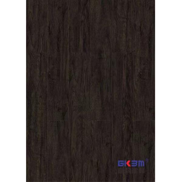 Eco Friendly SPC Flooring 4mm Waterproof Fireproof E0 Formaldehyde Mocha Black Teak GKBM SY-W3010