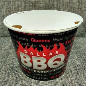 Logo Customized Chicken Bucket Take Out Containers , Disposable Lunch Boxes
