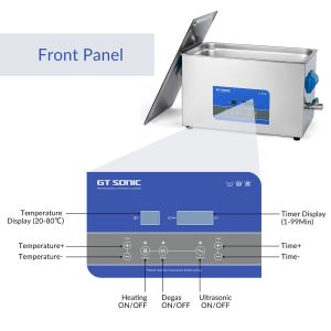 GT SONIC 27L SUS304 40KhHz Digital Ultrasonic Parts Washer With Heater Degas