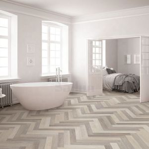 Customized SPC Herringbone Vinyl Plank Flooring for Waterproof Click Composite