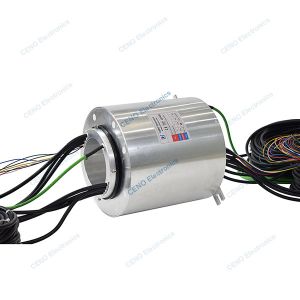 China Waterproof Slip Ring With 15 Circuits Electric Power Ethernet Signal and Rotating Electrical Connector on sale