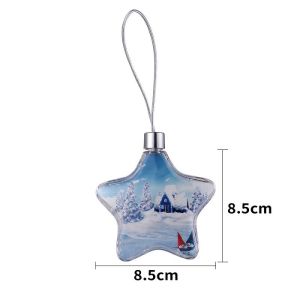 Sublimation Snowflake Ornament Plastic Christmas Pendant Sublimation Blank