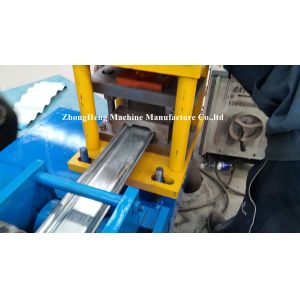 Blue Metal Roll Shutter Door Forming Machine With 4kw Hydraulic Cutting