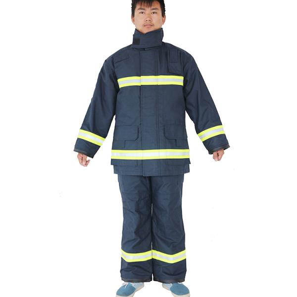 Quality Durable Fireman Suit 850N Breaking Strength With Waterproof Breathable Layer wholesale