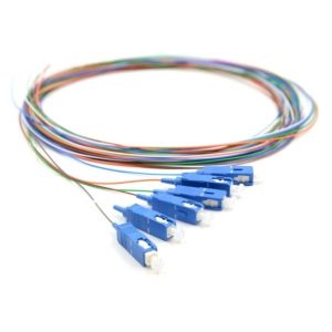 OS2 Single Mode Fiber Pigtails 6 Fibers SC UPC LSZH 1m For FTTH Solutions
