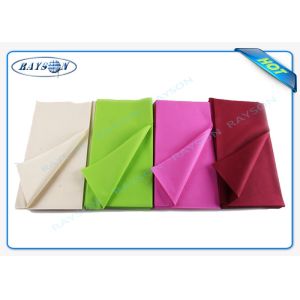 Monouso Non Woven Tablecloth  IN TNT Fabric Overseas Stable Uniformity Disposable Fabric 1m * 1m