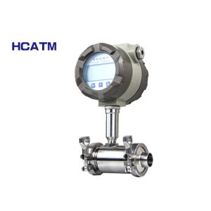Clamp Type Liquid Turbine Flow Meter For Food / Beverage Industries