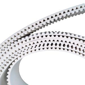 White TIMING BELT PU HTD 5M for Industrial Timing Precision and Durability