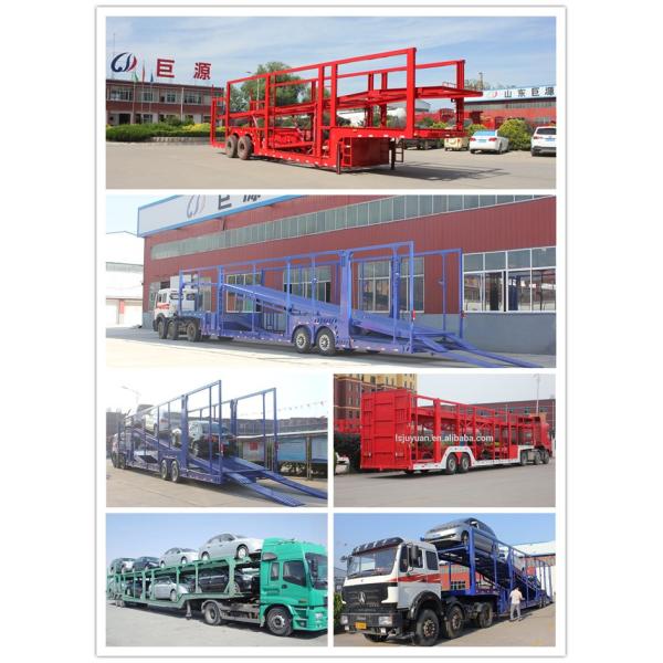 Dual Line Braking System 2/3 Axles Car Transporter Trailer for Vehicle Transportation