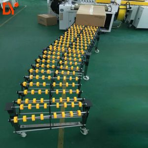 Warehouse Roller Conveyor System Gravity Flexible Roller Conveyor With Skate