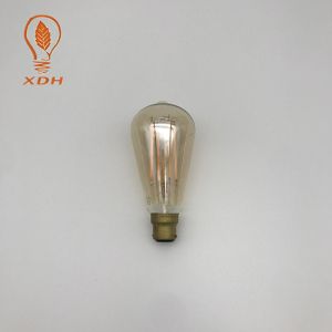 Cheap B22 Edison LED Filament Bulbs 6W 8w LED E27 Vintage Light Bulb ST64 25000 Hrs for sale