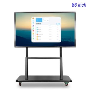 3840*2160px Electronic All In One Touch Whiteboard 86 Inch Smart Board FCC