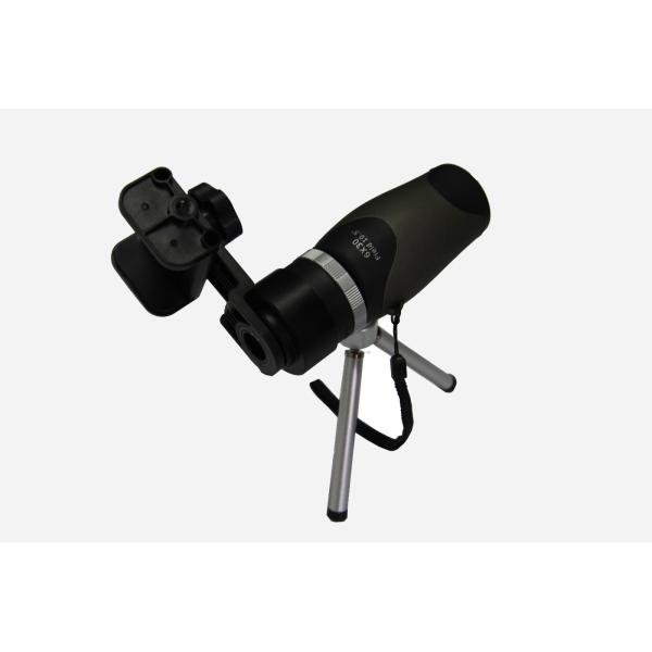 Quality Black Convenient Monocular Mini Telescope Strong Structure With Phone Adapter wholesale