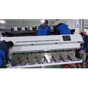 High Throughput 8 Chutes Wheat Color Sorter , CCD Wheat Sorting Machine