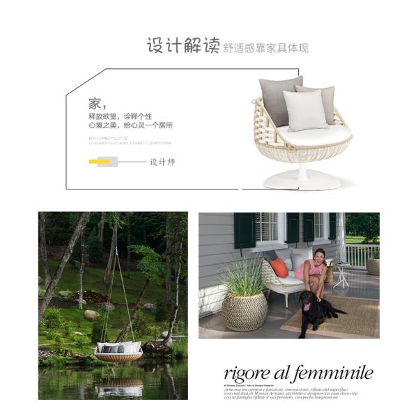 Hammock Swing Creative Rattan Hanging Chair , Balcony Homestay Bird'S Nest Lazy Rattan Chair