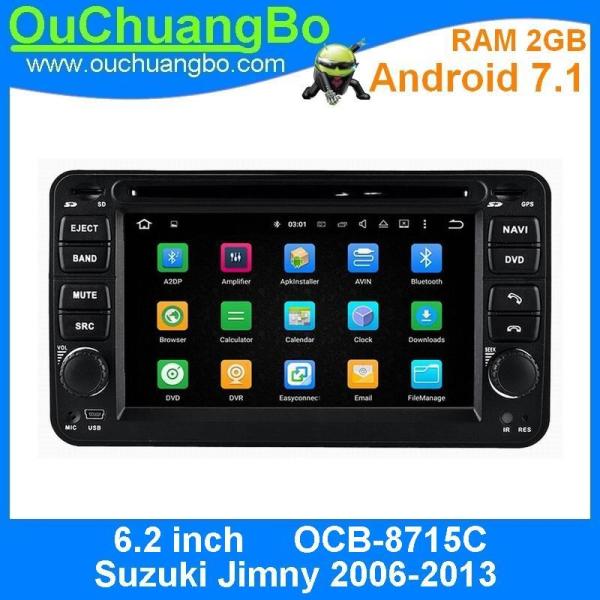 Quality Ouchuangbo 6.2 inch multi media android 7.1 for Suzuki Jimny 2006-2013 with gps navigation bluetooth SWC Wifi USB wholesale