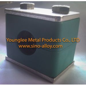 China Light duty hydraulic tube clamps with PP clamp body, galvanized steel plates and bolts on sale