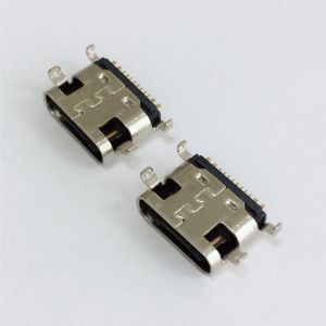 usb 3.1 type c connector 16pin Sinking 1.6mm SMT Female USB Port 16PIn C-Type