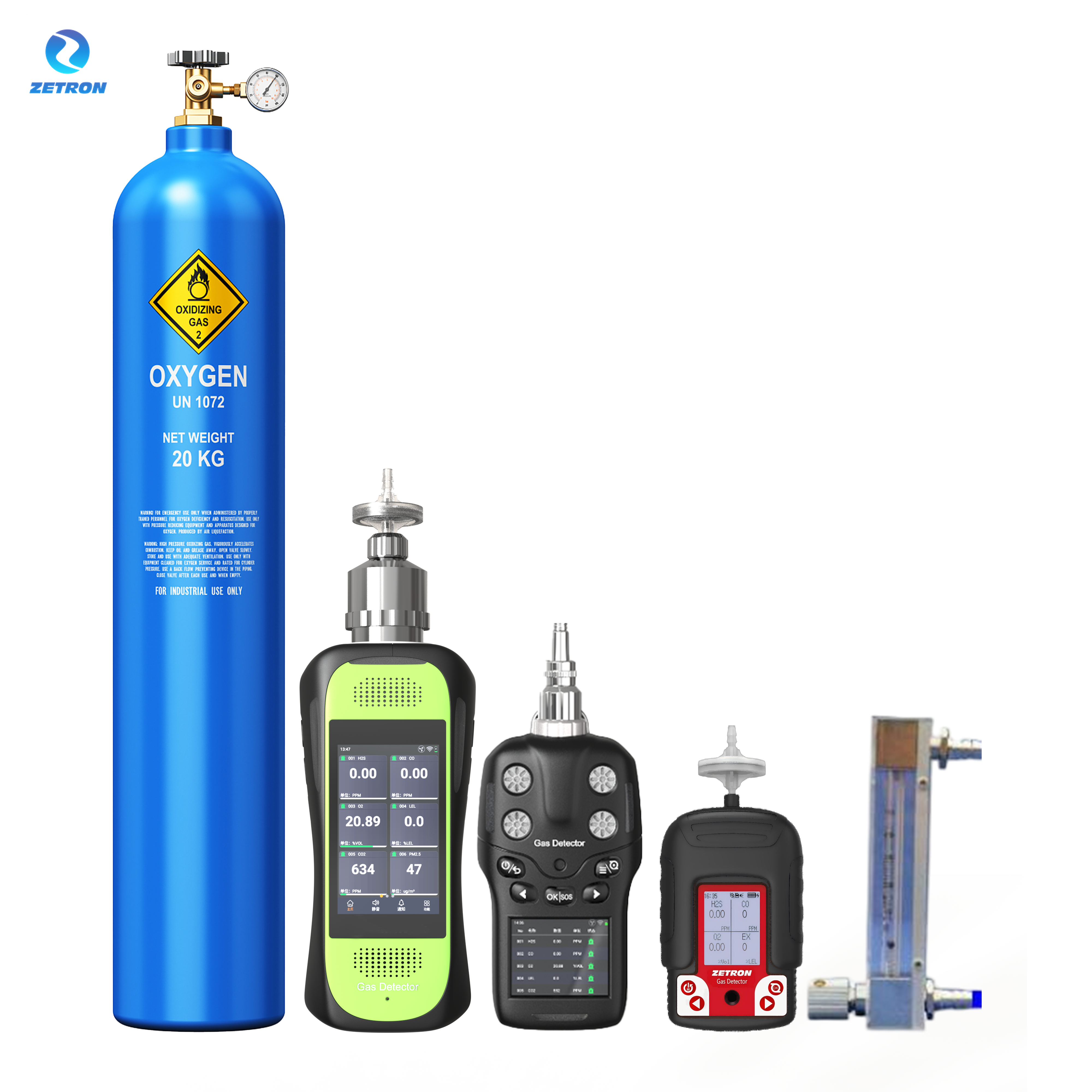 Portable Gas Detector Bump Test Kit for Sensor Response Verification