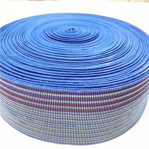 50mm Upholstery Sofa Elastic Webbing / Blue Elastic Furniture Straps