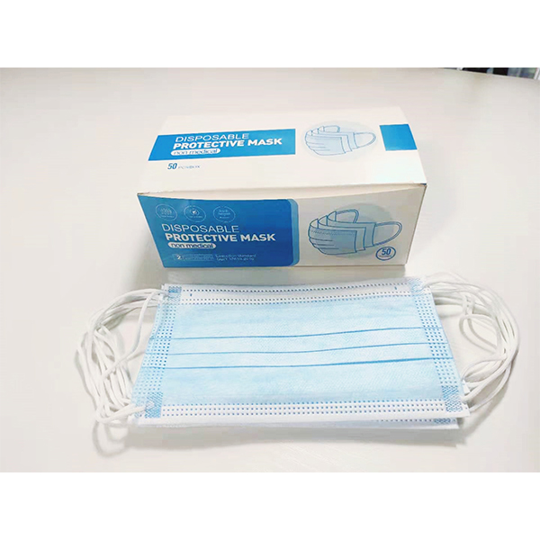 S&J En14683 Type IIR Disposable Non-woven 3ply Dental Medical Face Mask