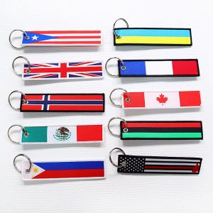 Gifts Polyester Handmade Weavable Keyring with Customization Availability